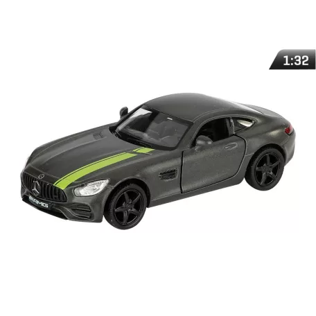 Modell autó, 01:32, Kinsmart Mercedes-Benz AMG GT S 2019 szürke.