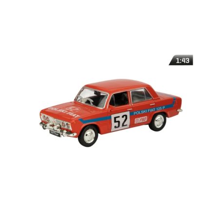 Makett autó, 01:43 Fiat 125p Rally Red.