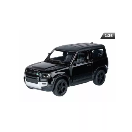 Makett autó, 1:36, Land Rover Defender, fekete