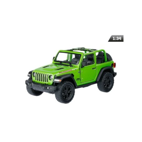 Makett autó, 1:34, Jeep Wrangler, zöld