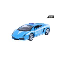 Makett autó, 01:34, Gallardo LP560-4, rendőrség, kék.
