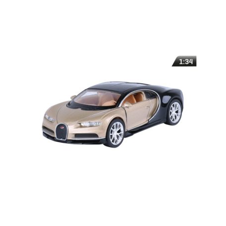 Makett autó, 01:34, Chiron BUGATTI, fekete arany.
