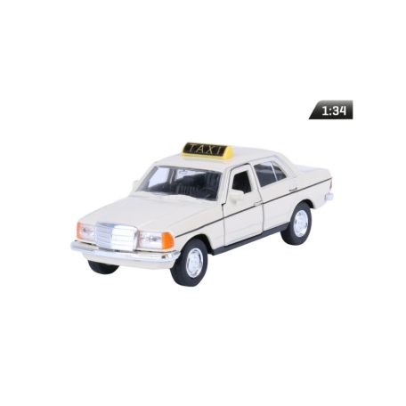 Makett autó, 01:34, Mercedes-Benz W123, TAXI, krém.