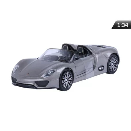 Modell autó, 01:34, Porsche 918 Spyder Concept szürke.