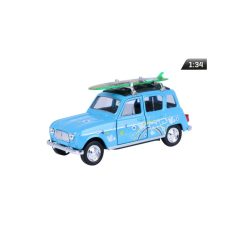 Makett autó, 01:34, Renault 4, kék.