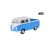 Makett autó, 01:34, VW T1 Duplakabin Pick Up kék krém.