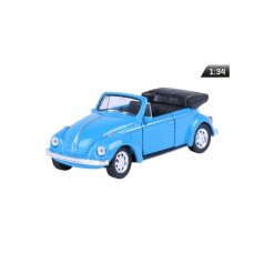 Makett autó, 01:34, VW Beetle kabrió, kék.