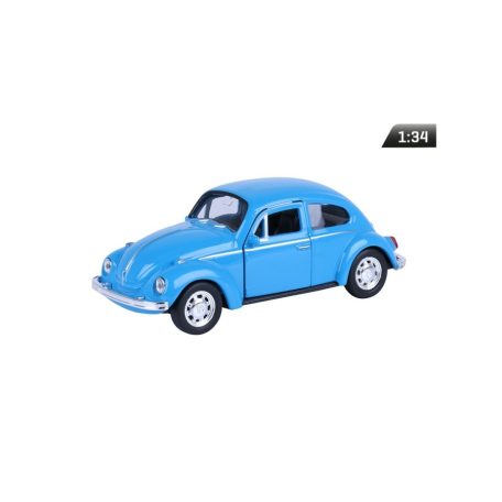 Makett autó, 01:34, VW Beetle kék.