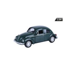 Makett autó, 01:34, VW Beetle zöld.