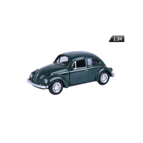 Makett autó, 01:34, VW Beetle zöld.