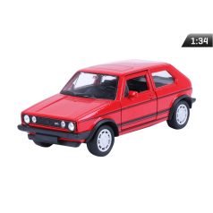 Modell autó, 01:34, Volkswagen Golf GTI, piros.