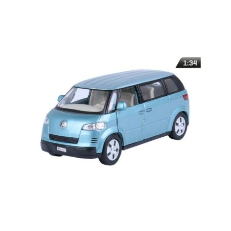 Makett autó, 01:34, 2001 VW mikrobusszal, kék.