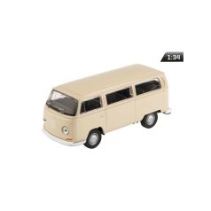 Makett autó, 1:34 1972 VW T2, krém.