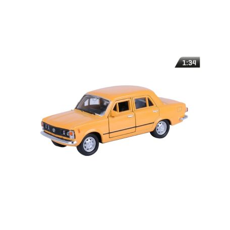 Makett autó, 01:34, PRL FIAT 125p, narancs.