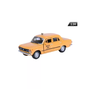   Makett autó, 01:34, PRL FIAT 125p WPT 1313-ban, narancssárga.