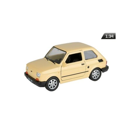 Makett autó, 01:34, PRL FIAT 126p, krém.