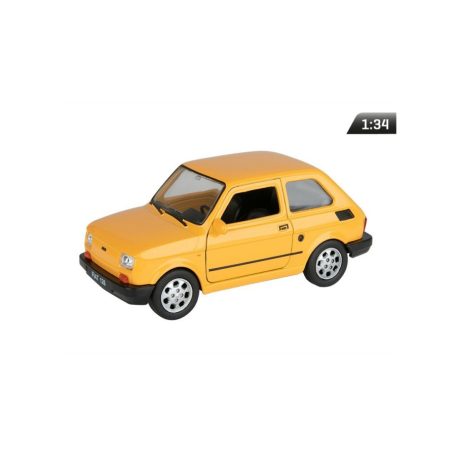 Makett autó, 01:34, PRL FIAT 126p, narancs.