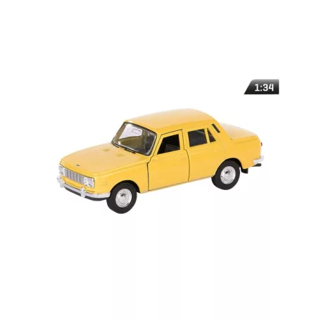 Makett autó, 1:34 Wartburg 353, sárga.