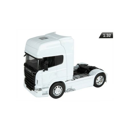 Makett autó, Modellezni 01:32 ScaniR730 V8, fehér.