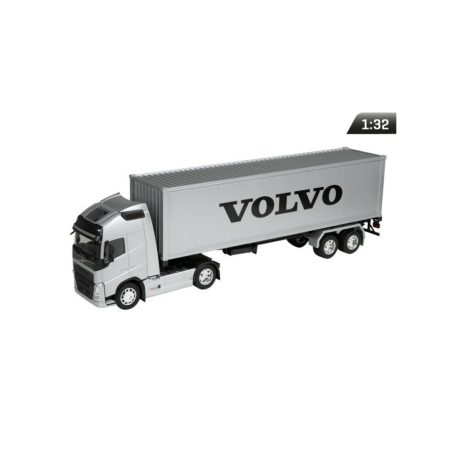 Makett autó, 01:32, Volvo FH, ezüst.
