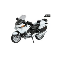   Makett motor, 01:18 BMW R 1200 RT rendőrségi verzió fekete-fehér.