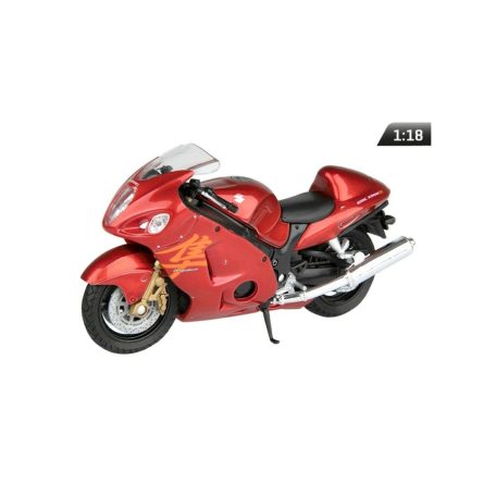 Makett motorkerékpár, 01:18 Suzuki Hayabusa, piros.