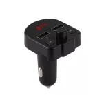 A12 - Bluetooth/FM Transzmitter LED kijelzővel és Dupla USB töltővel