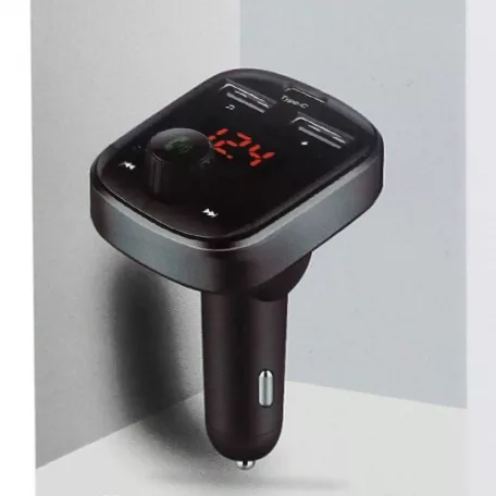 A26 - Bluetooth/FM Transzmitter LED kijelzővel USB-C és dupla USB töltővel