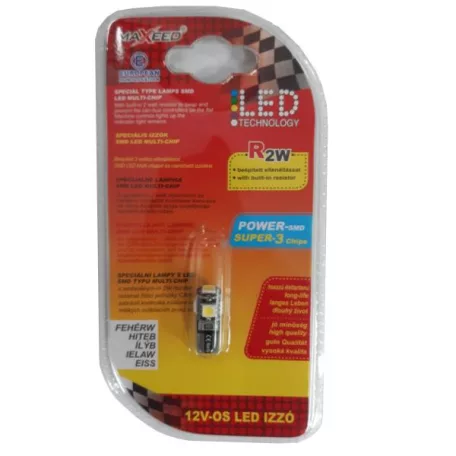 Maxeed T10 izzó, 5xSMD led, W5W, 12V, fehér (1db)