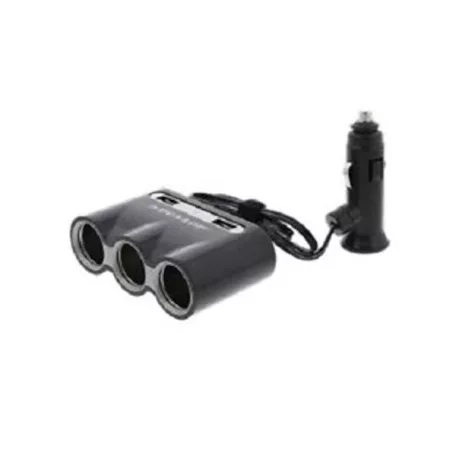 Szivargyújtó elosztó, 3 + 2 USB
