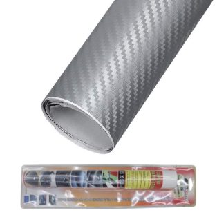 Ezüst karbon fólia, 1,5m