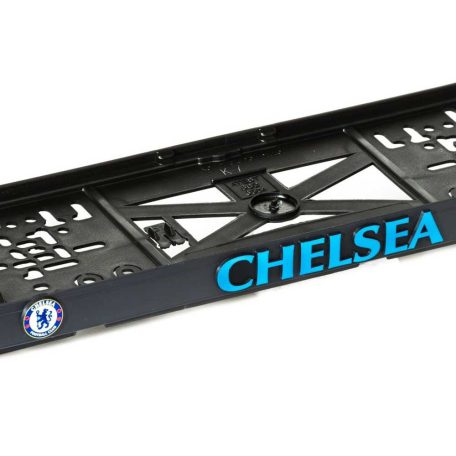 Chelsea FC rendszámtábla tartó, 3D domború felirattal