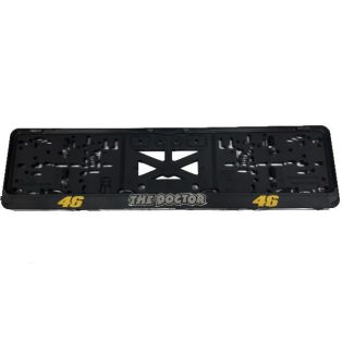 Rendszámtábla tartó, 3D feliratos, logós, THE DOCTOR