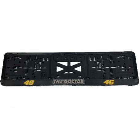 Rendszámtábla tartó, 3D feliratos, logós, THE DOCTOR