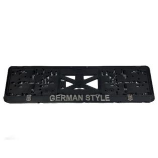 Rendszámtábla tartó, 3D feliratos, logós, GERMAN STYLE