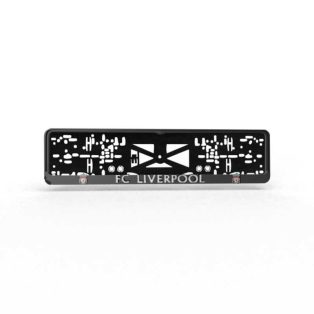 Rendszámtábla tartó, 3D feliratos, logós, Liverpool FC