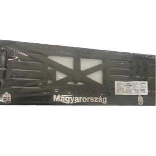 Rendszámtábla tartó domború, 3D Magyarország felirattal