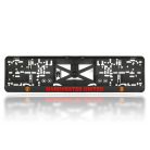 Manchester United rendszámtábla tartó, 3D domború felirattal.