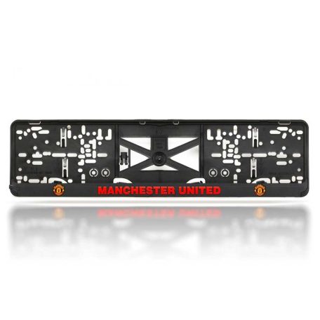 Manchester United rendszámtábla tartó, 3D domború felirattal.