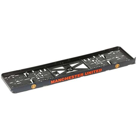 Manchester United rendszámtábla tartó, 3D domború felirattal.
