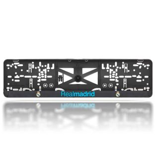   Real Madrid rendszámtábla tartó, 3D felirattal és címerrel