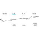 EDEX 01.08 - Audi 100 / Porsche 924 kipufogó első dob