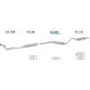   EDEX 01.09 - Kipufogó közép dob AUDI 100 1.8, 2.0, 2.2 (1984-1990)