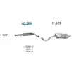   EDEX 01.106 - Audi A3 / Seat Toledo / Skoda Octavia / VW kipufogó közép dob