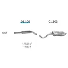 EDEX 01.106 - Audi A3 / Seat Toledo / Skoda Octavia / VW kipufogó közép dob