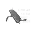 EDEX 01.107 - Kipufogó hátsó dob AUDI A3 1.6 (2003-2008)