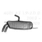 EDEX 01.108 - Kipufogó hátsó dob AUDI A3 1.9 D, 2.0 D (2003-2008)