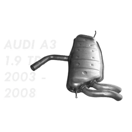 EDEX 01.109 - Kipufogó hátsó dob AUDI A3 1.9 D (2003-2008)