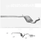 EDEX 01.112 - Kipufogó közép dob AUDI A4 2.0 (2002-2008)