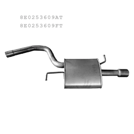 EDEX 01.114 - Kipufogó hátsó dob AUDI A4 2.0 FSi (2002-2008)